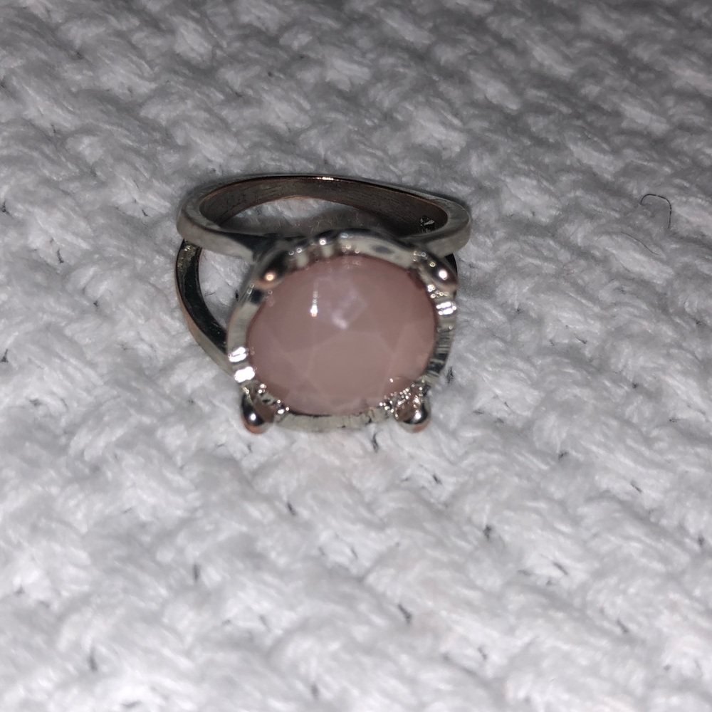 Costume jewelry rose gold ring